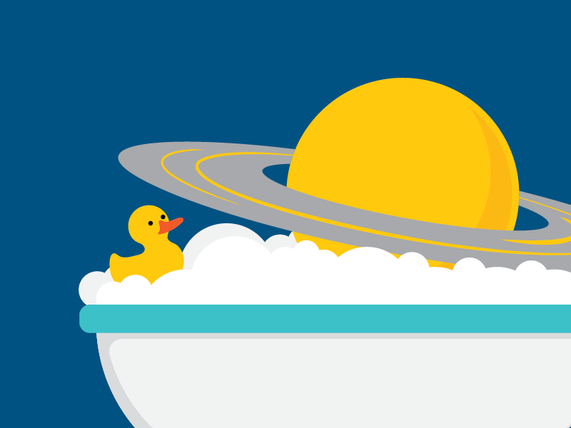 If put in a big enough bath tub, Saturn would float ...